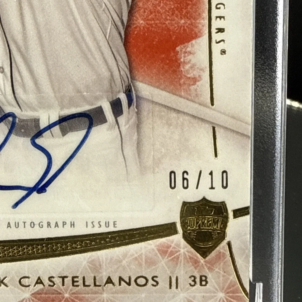 2014 Topps Supreme Nick Castellanos RC Auto Pink 6/10 SSP